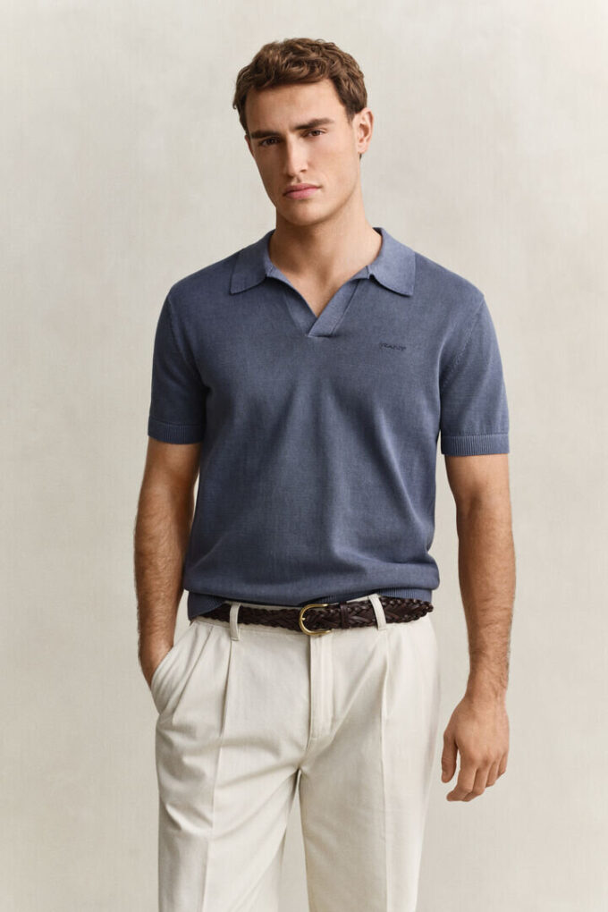 Sunfaded Polo Sweater Sunfaded Polo Sweater