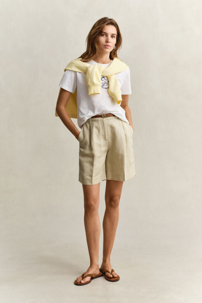 Tailored Linen Blend Shorts Tailored Linen Blend Shorts