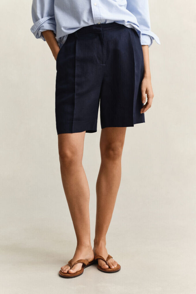 Tailored Linen Blend Shorts Tailored Linen Blend Shorts