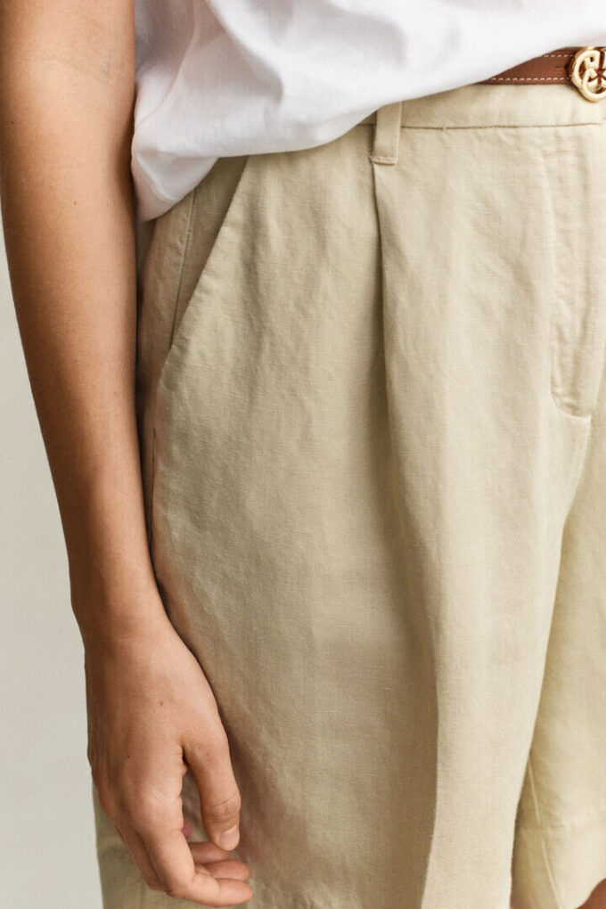 Tailored Linen Blend Shorts Tailored Linen Blend Shorts