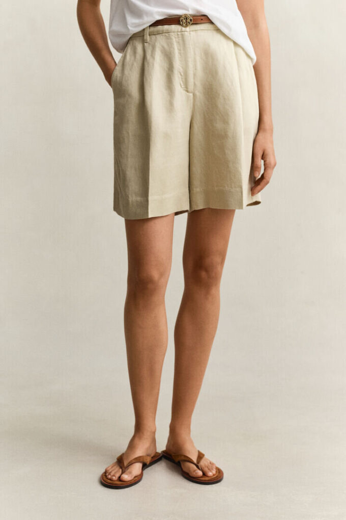 Tailored Linen Blend Shorts Tailored Linen Blend Shorts