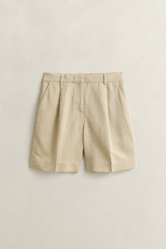 Tailored Linen Blend Shorts Tailored Linen Blend Shorts
