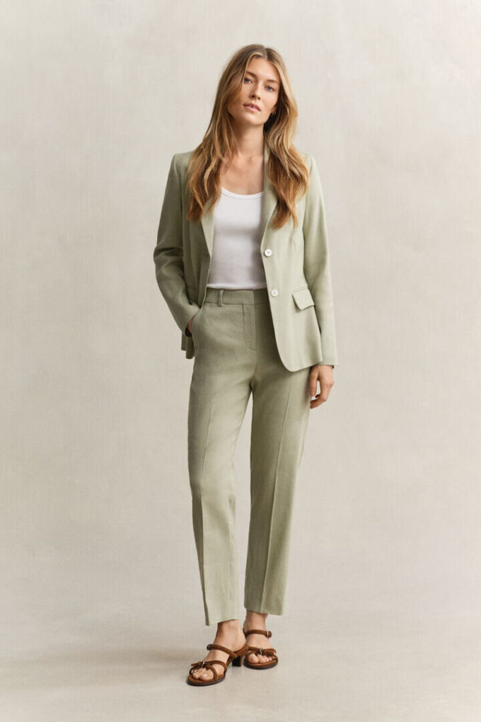 Tailored Linen Stretch Pants Tailored Linen Stretch Pants