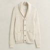 Textured Cotton Blend Cardigan Textured Cotton Blend Cardigan