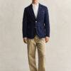 Textured Cotton Blend Suit Jacket Textured Cotton Blend Suit Jacket