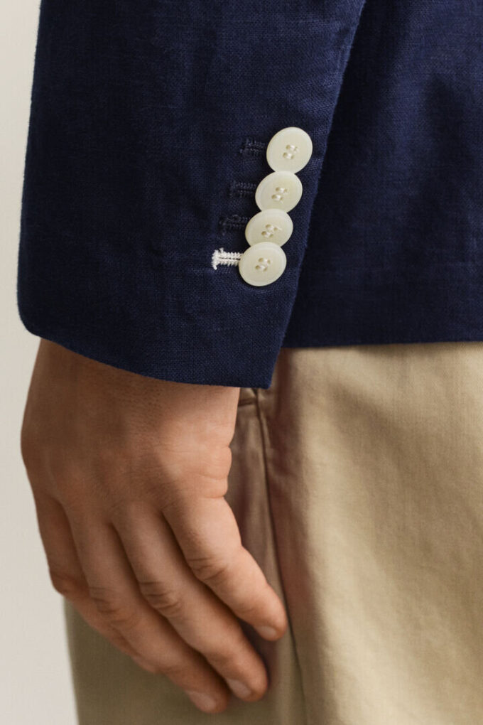 Textured Cotton Blend Suit Jacket Textured Cotton Blend Suit Jacket