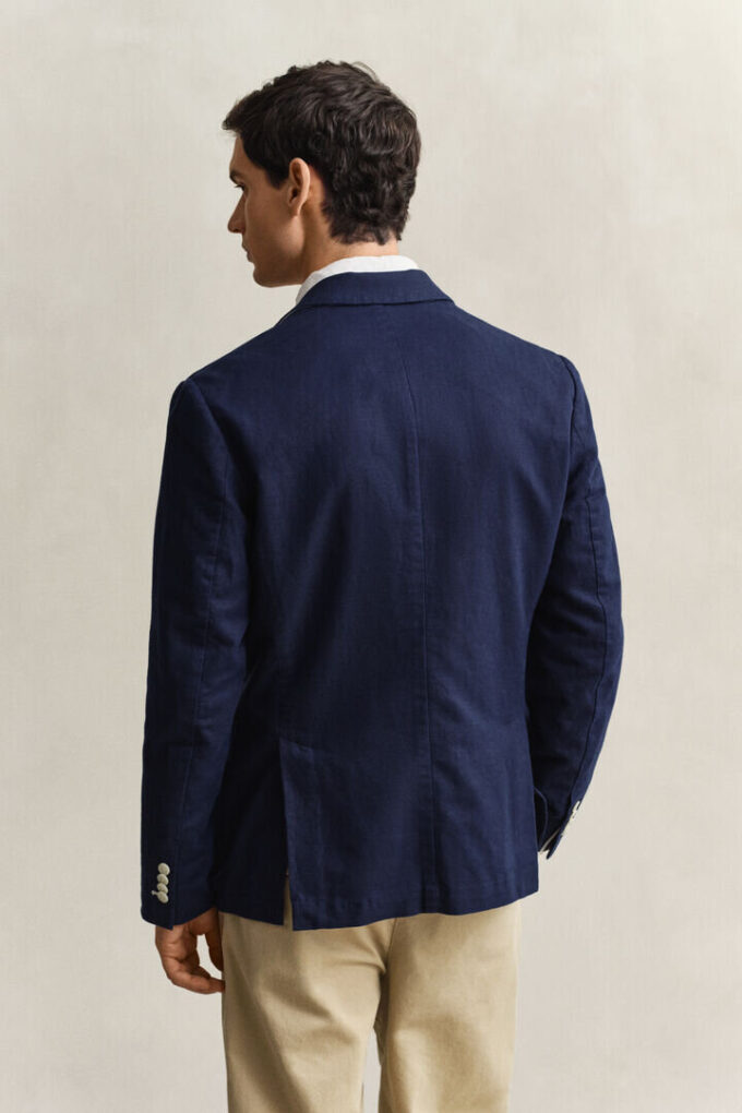 Textured Cotton Blend Suit Jacket Textured Cotton Blend Suit Jacket
