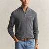 Textured Cotton Half-Zip Sweater Textured Cotton Half-Zip Sweater