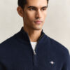 Textured Cotton Half-Zip Sweater Textured Cotton Half-Zip Sweater