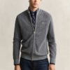 Textured Cotton Zip Cardigan Textured Cotton Zip Cardigan