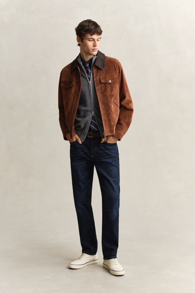 Textured Cotton Zip Cardigan Textured Cotton Zip Cardigan