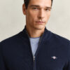 Textured Cotton Zip Cardigan Textured Cotton Zip Cardigan