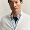 Textured Cotton Zip Cardigan Textured Cotton Zip Cardigan