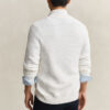 Textured Cotton Zip Cardigan Textured Cotton Zip Cardigan