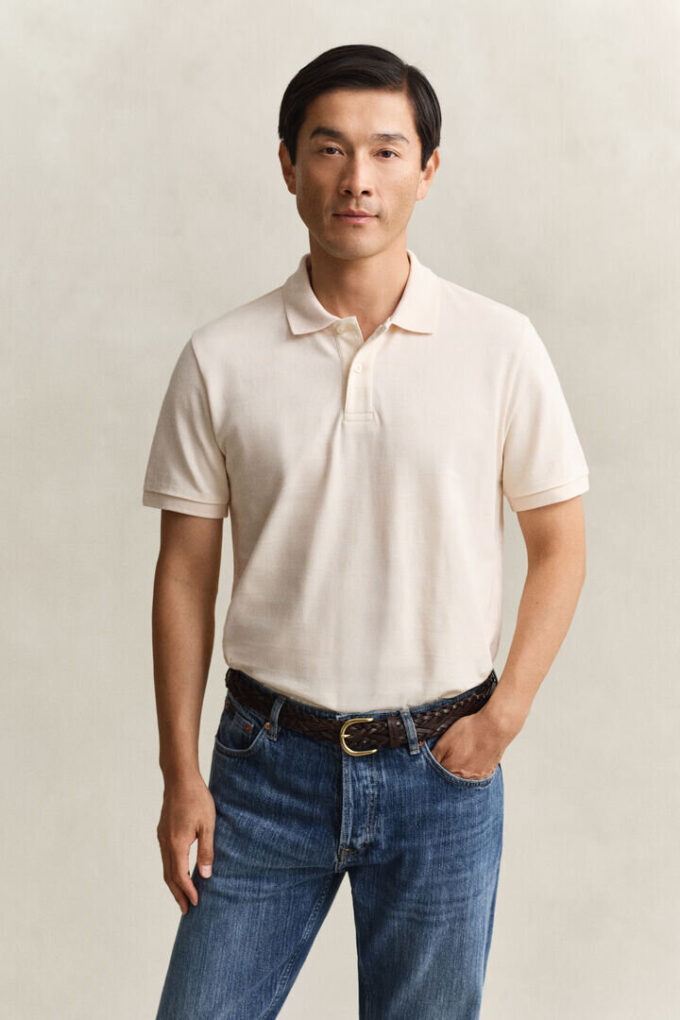 Textured Stripe Polo Shirt Textured Stripe Polo Shirt