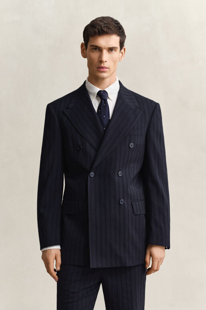 Tonal Pinstripe Suit Jacket Tonal Pinstripe Suit Jacket