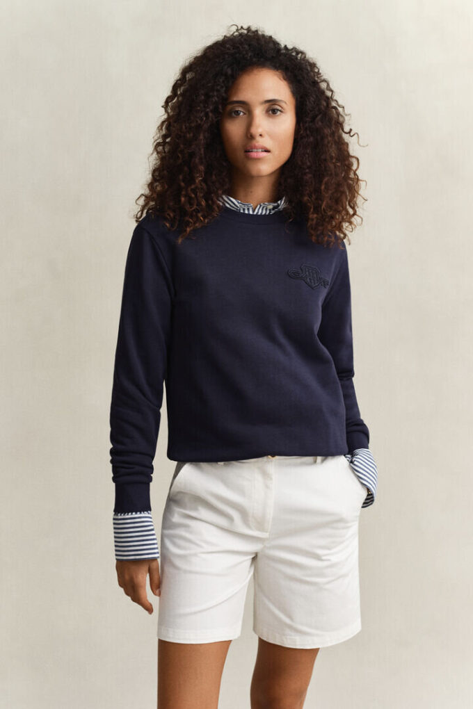 Tonal Shield Crew Neck Sweatshirt Tonal Shield Crew Neck Sweatshirt