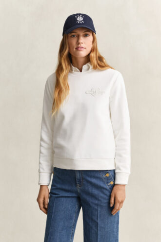 Tonal Shield Crew Neck Sweatshirt