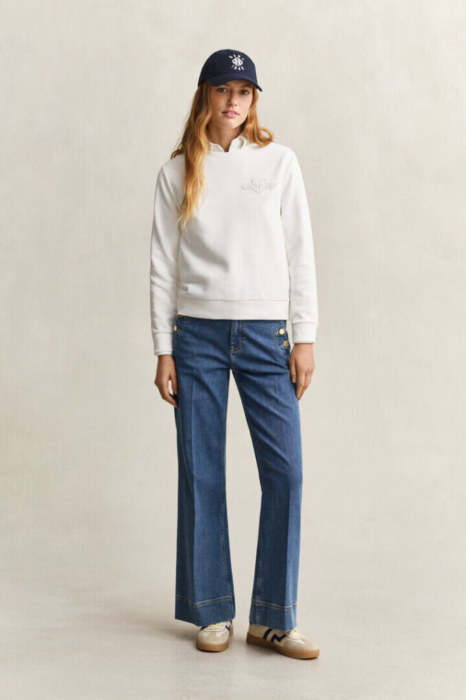 Tonal Shield Crew Neck Sweatshirt Tonal Shield Crew Neck Sweatshirt