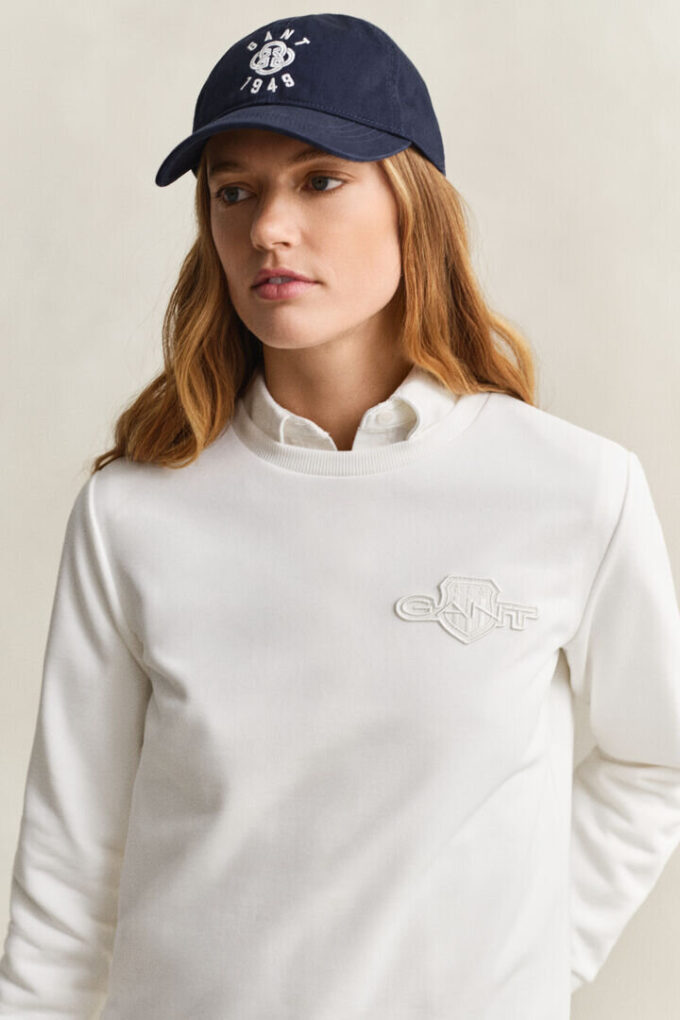 Tonal Shield Crew Neck Sweatshirt Tonal Shield Crew Neck Sweatshirt