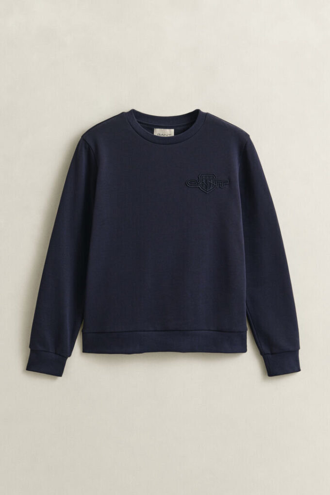 Tonal Shield Crew Neck Sweatshirt Tonal Shield Crew Neck Sweatshirt