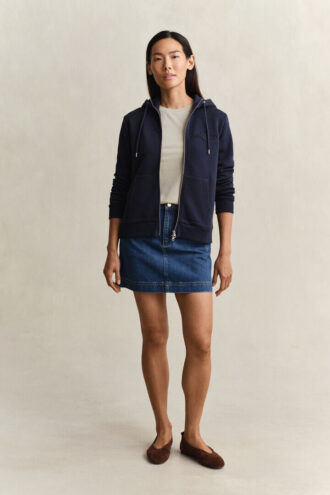Tonal Shield Zip Hoodie