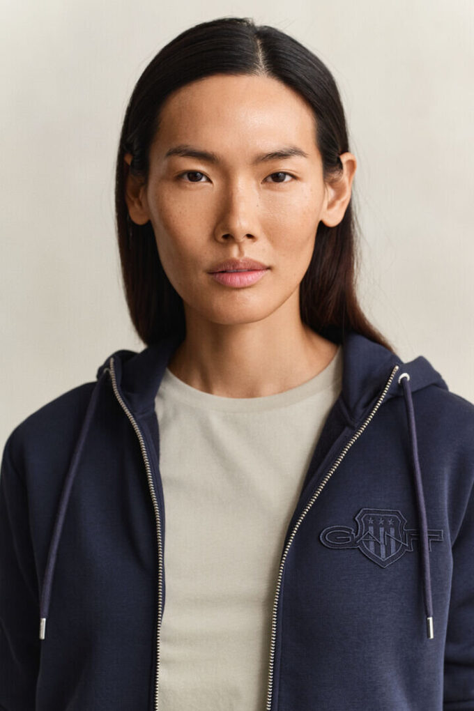 Tonal Shield Zip Hoodie Tonal Shield Zip Hoodie