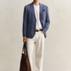 Two-Toned Jersey Piqua Blazer