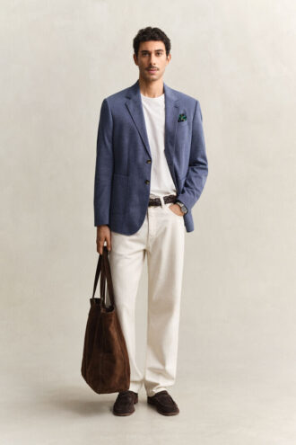 Two-Toned Jersey Piqua Blazer