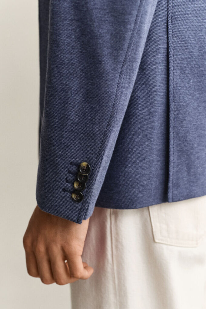 Two-Toned Jersey Piqua Blazer