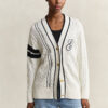 Varsity Cable Knit Cardigan Varsity Cable Knit Cardigan