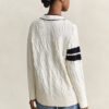Varsity Cable Knit Cardigan Varsity Cable Knit Cardigan