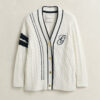 Varsity Cable Knit Cardigan Varsity Cable Knit Cardigan