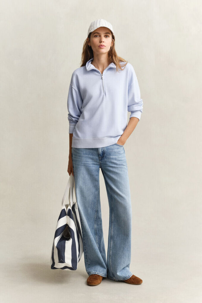 Washed Shield Half-Zip Sweatshirt Washed Shield Half-Zip Sweatshirt