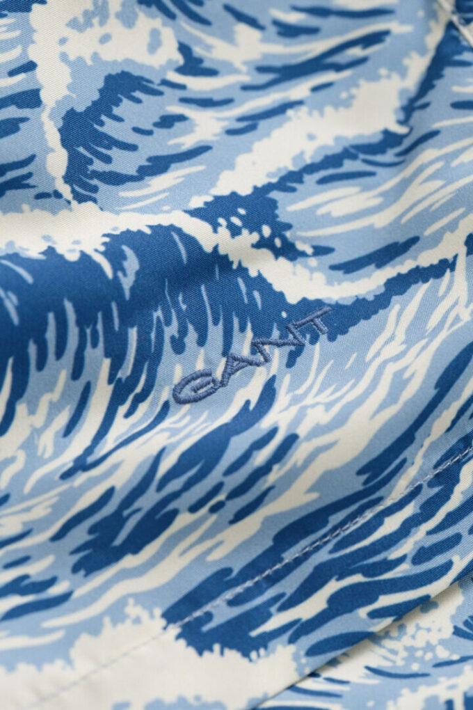 Waves Print Swim Shorts Waves Print Swim Shorts
